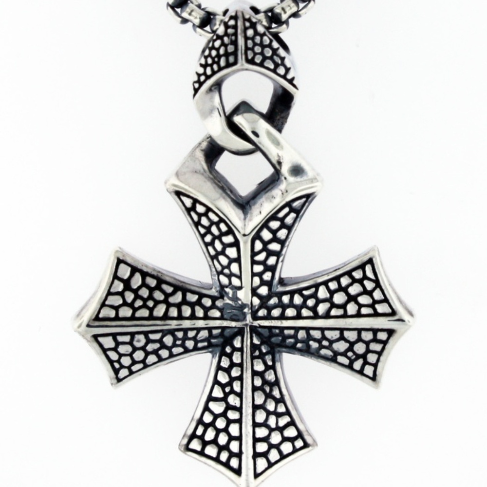 Stephen Webster 92.5 Silver Cross Pendant & Chain